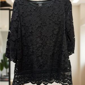 Elegant Black Lace Top | Investments PS | Great Summer Top